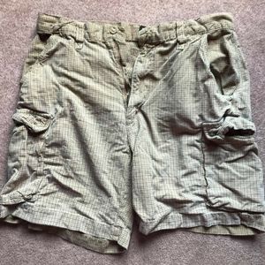 Mens American Eagle Plaid Cargo Shorts